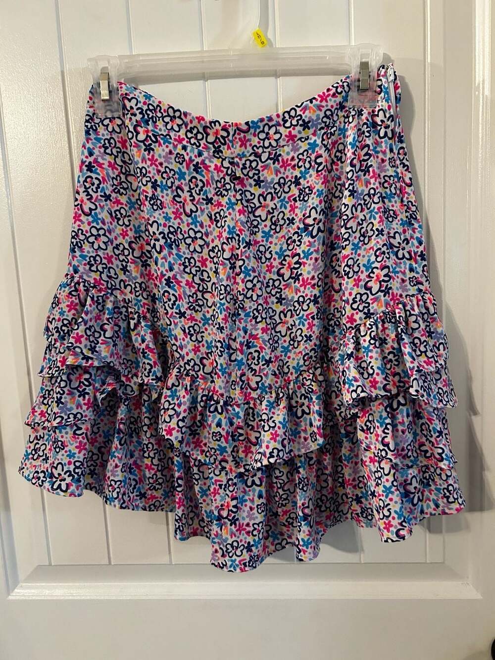 Lilly Pulitzer Tilly Tiered Ruffle Mini Skirt in Multi Fun Sun Repeat
